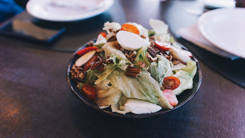 Fresh salad bowl at Dave's hot chicken